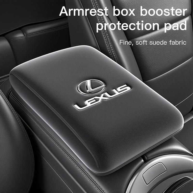 Car Armrest Mats Memory Foam Arm Rest Cushion Accessories For Lexus F SPORT ES RX NX LS UX LM LX GX LC RZ IS CT GS RC HS SC LBX