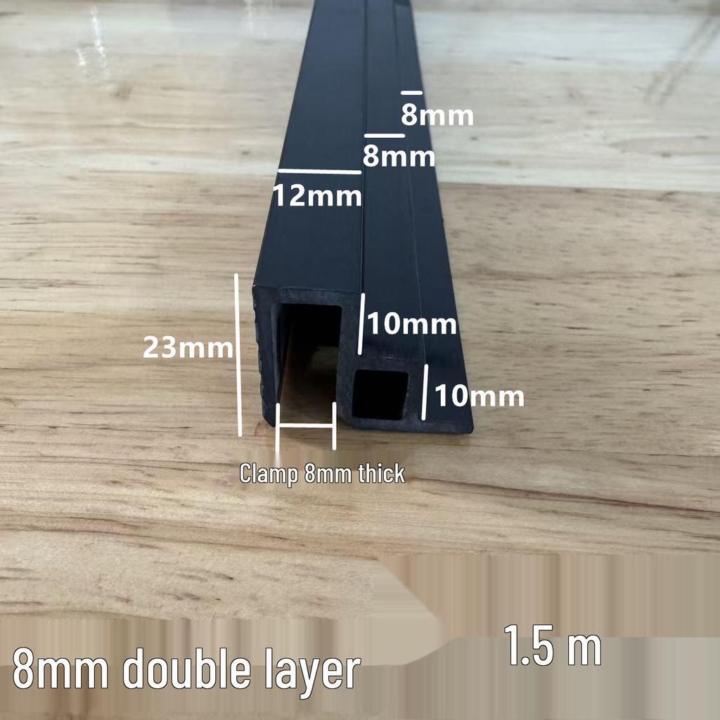 Double-Layer Fish Tank Slide Rail Anti-Jump Lid Track and Edge Banding