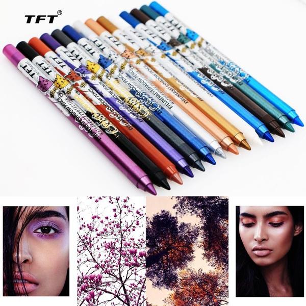 Dual-use Eyeliner and Eye Shadow Pen for Sweat-proof Makeup-Glittery Eyeliner and Shimmering Eye Shadow for Bold Looks