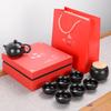 Ceramic tea set merchandise real estate company business festival high-end event gifts kung fu tea set
