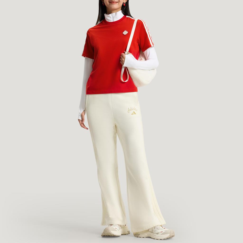 Adidas Year Of The Horse New Year Collection NYR Sports Casual Skin-Friendly Short Sleeve T-Shirt Women T-Shirts KV0506