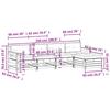 VidaXL Salon de Jardin avec Coussins 5 pcs, Canapés de Terrasse, Ensemble de Meubles de Patio, Mobilier d'Extérieur, Bois 3250858