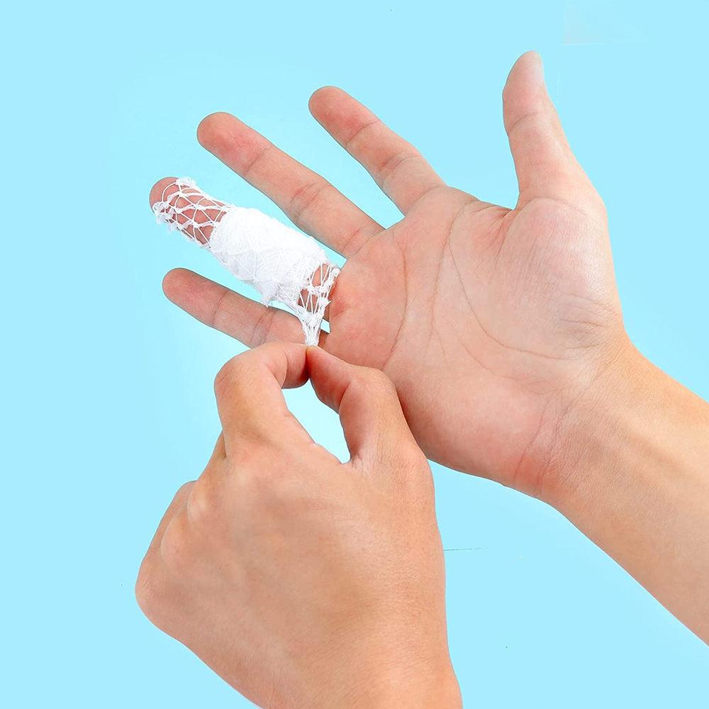 1 Rolle Netzschlauchverband Elastisches Netz Wundauflage Schlauchgaze Atmungsaktiver Verband Fixiernetz für Handgelenk Ellenbogen Wade