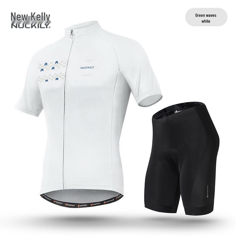 

NUCKILY Men s Quick-Dry Summer Cycling Jersey Set - Short Sleeve for Road & Mountain Biking XXL