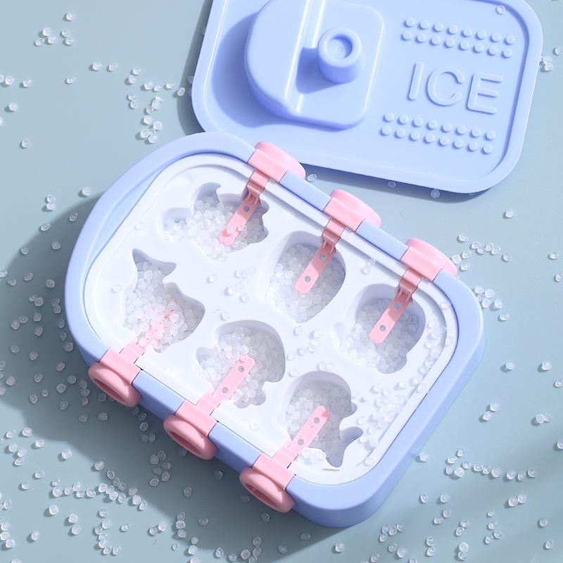 Internet Celebrity Boat Household Ice Cream Silicone Ice Model Cartoon Ice Cream Model Diy Ice Grid Popsicle Baby Products Ice Box