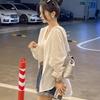 Foreign Style High-end Chic Shirt New Spring Lace Hollow Hooded Design Shirt Sun Protection Thin Coat
