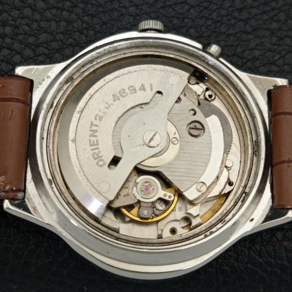 JAPAN VINTAGE ORIENT CRYSTAL AUTOMATIC 46941 HERREN ORIGINAL ZIFFERBLATT UHR a704990-1