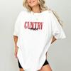 Women's Vintage Country Cotton Casual Top - Retro Funny Cowgirl Rodeo Print T-Sh