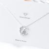 925 Sterling Silver Cat Moon Zircon Women Necklace Wedding Luxury Designer JewelryOffers GaaBou Jewellery