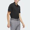 Adidas Performance Polo Shirt Golf Solid Color Logo Short Sleeve Polo Men Tops Black IN6418