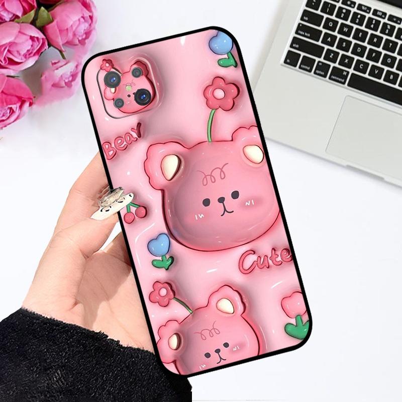 For Oppo Reno4 Z 5G Case Fashion Oil Painting Silicone Soft TPU Back Cover For OPPO A92S Phone Back Bumper Shell Cartoon Coque