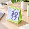 2027 Desktop Calendar Mini Desk Calendar, Spiral Bound Standing Flip Monthy Schedule Planner Small for Home Office
