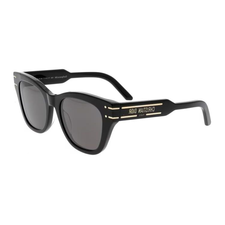 

Dior Logo Cat Eye Sunglasses Men sunglasses Black DIORSIGNATUREB4I Basic Packaging-Eyeglass Case+Box,52,Black