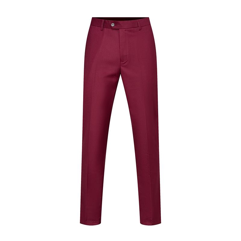 Men's Slim Fit Straight Leg Casual Suit Trousers - Spring/Autumn Business Fashion.
