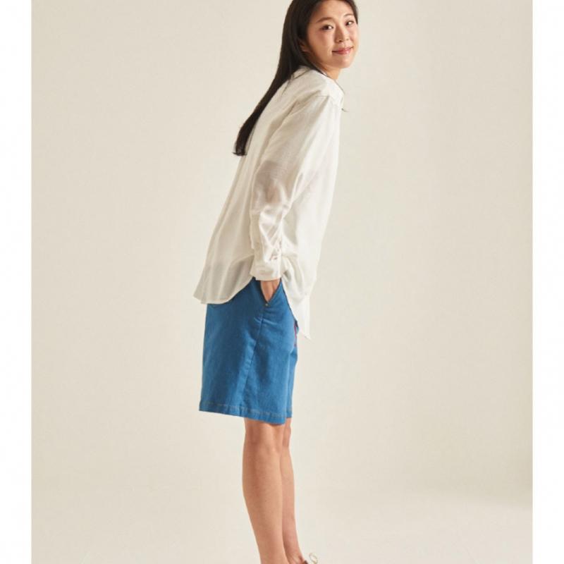 Edwin Women Basic Four Way Stretch Wide Half Denim 3 Types