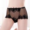Yu Mei 9007 Nadměrná velikost Kalhotky s vysokým pasem Krajkové trojúhelníčkové - Sexy, Průsvitné a Vykrojený design