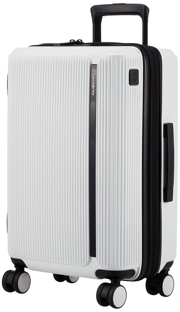 Suitcase MYTON Spinner Expandable Allowed 55cm Matte White