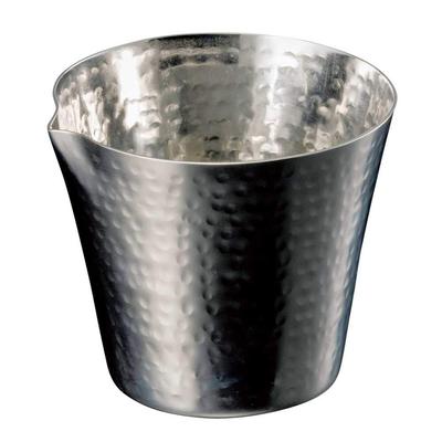Yamako Stainless Steel Hammered Finish Bowl L 23995 Silver Single-Spouted