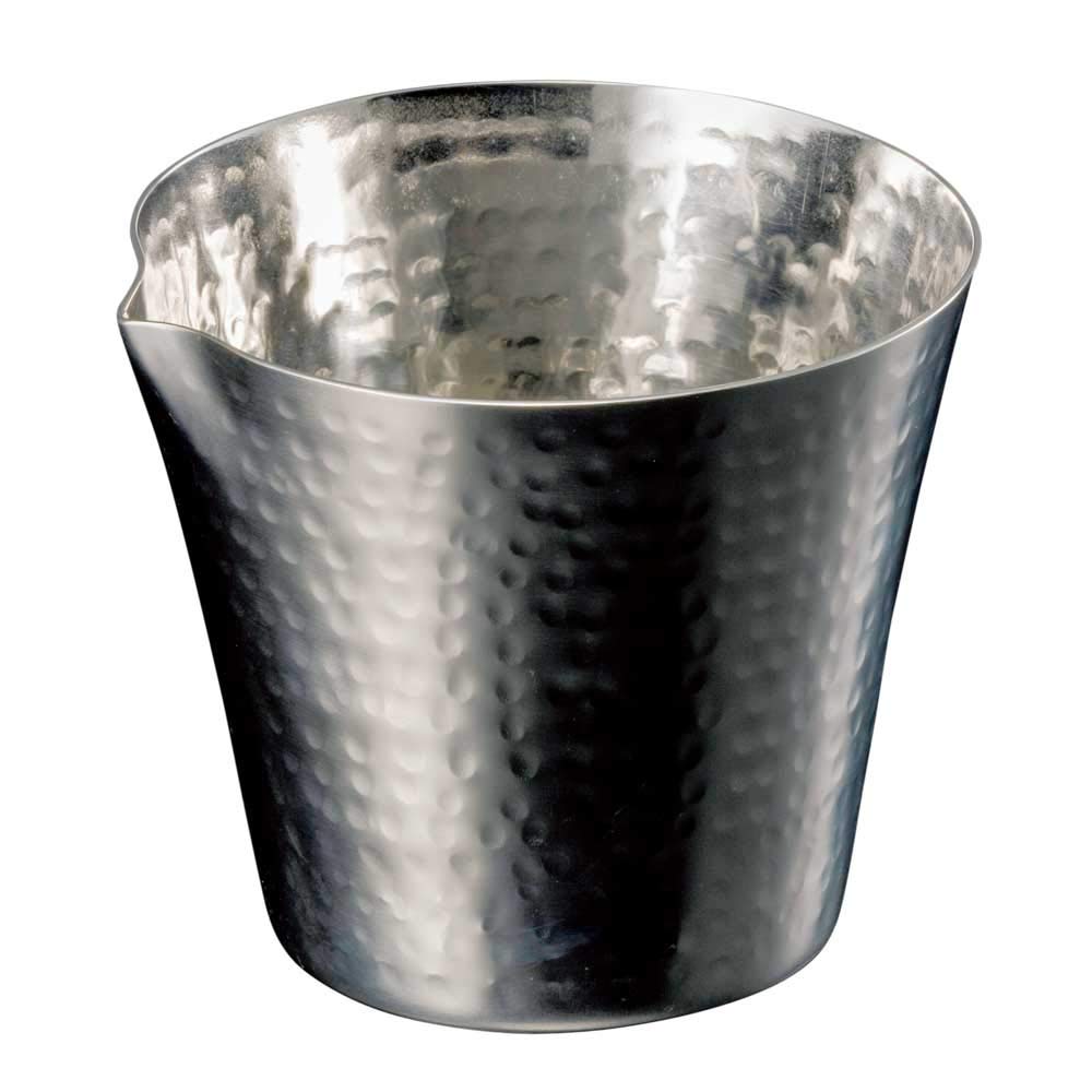 Yamako Stainless Steel Hammered Finish Bowl L 23995 Silver Single-Spouted