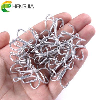 10 sztuk 4 #6 #8 # Czarny haczyk wędkarski ze stali wysokowęglowej Treble Fishing Tackle Bend Treble For Bass