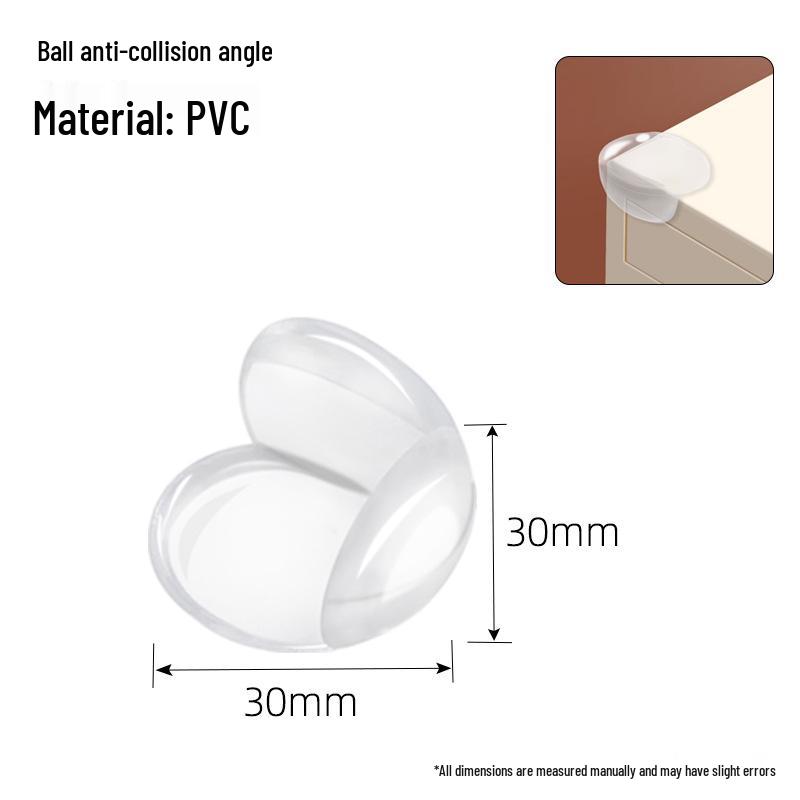 Kids' Protective Soft Silicone Table Corner Guards, Transparent Anti-Bump Cushion
