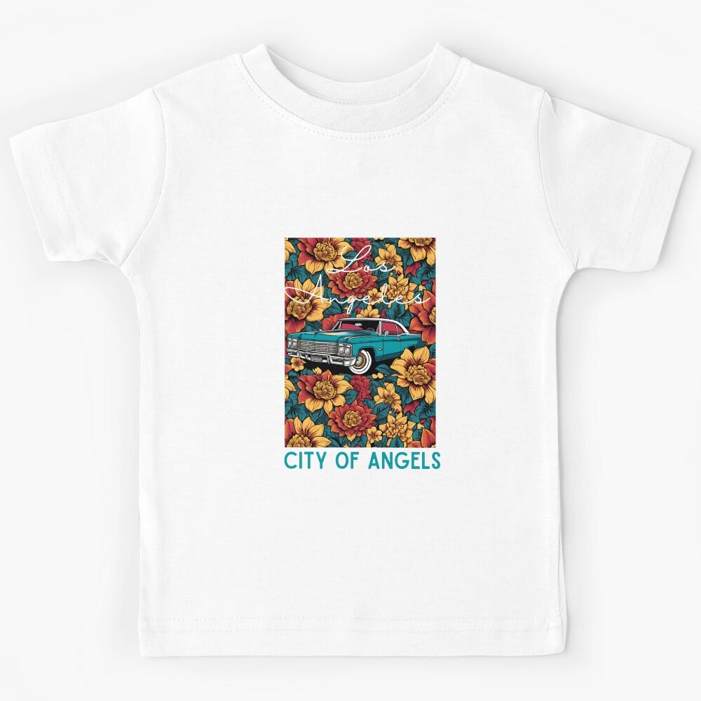 Los Angeles Lowrider Flower Bed Kids T-Shirt 140