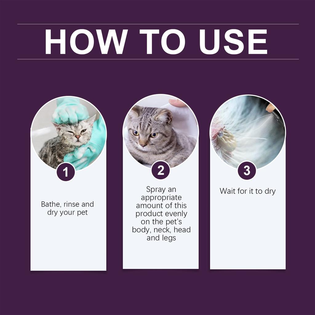 Pet Insect Spray Protects Your Mild Ingredients Pet Insect Spray 100ml