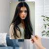 D Flat Metal Sign Long Hair Girl Aesthetic Room Decor Wall Art Home Decoration Gift