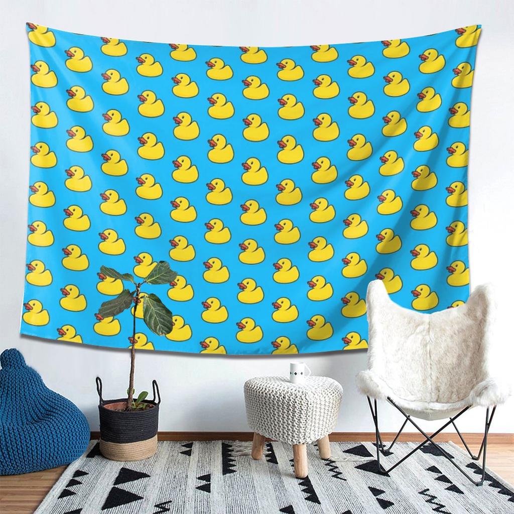 Rubber Duck Tapestry Decor Art Aesthetic Tapestries for Living Room Bedroom Home Wall Cloth Wall Hanging