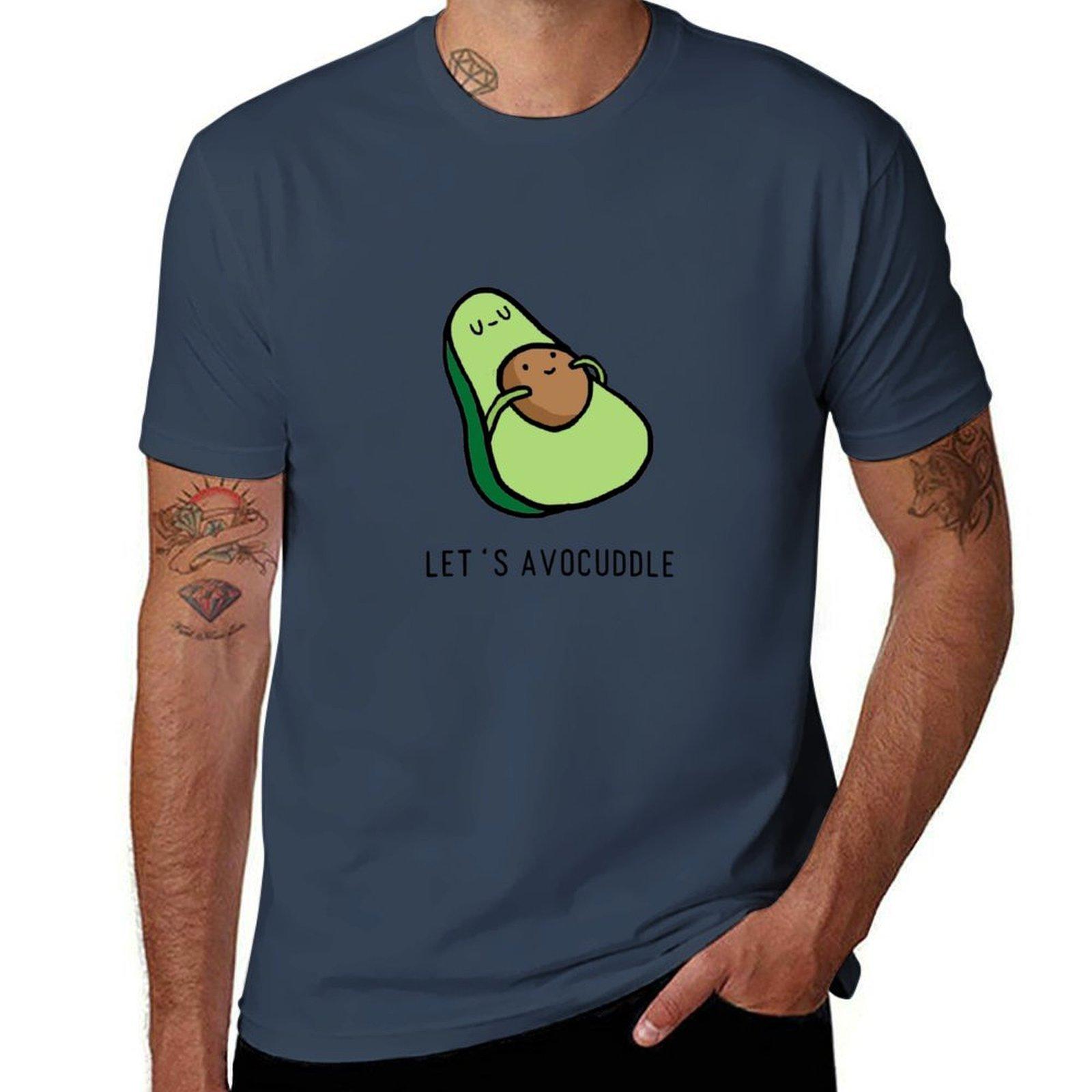 Lets Avocuddle Tshirt Work Utility Short Sleeve Shirt S