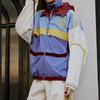 Li Ning CF Wu Xing Series Color Block Splicing Loose Fit Hooded Jacket Men Jackets Sunset-Purple AJDR494-1