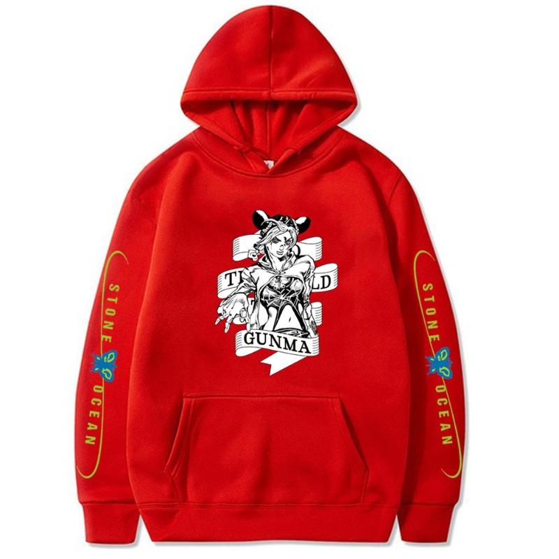Bizarre Adventure Japanese Animation Hoodies Men Long Sleeve Sweatshirts Women Harajuku Streetwear Sudaderas