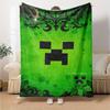 Minecraft Blanket Comfortable Suitable For Seaside Livingroom Office For All Occasions Playful Design Perfect Gift For Relatives And Friends