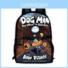 Dog Man Cartoon Backpack For Kids With Large Capacity And Oxford Fabric For School Use
