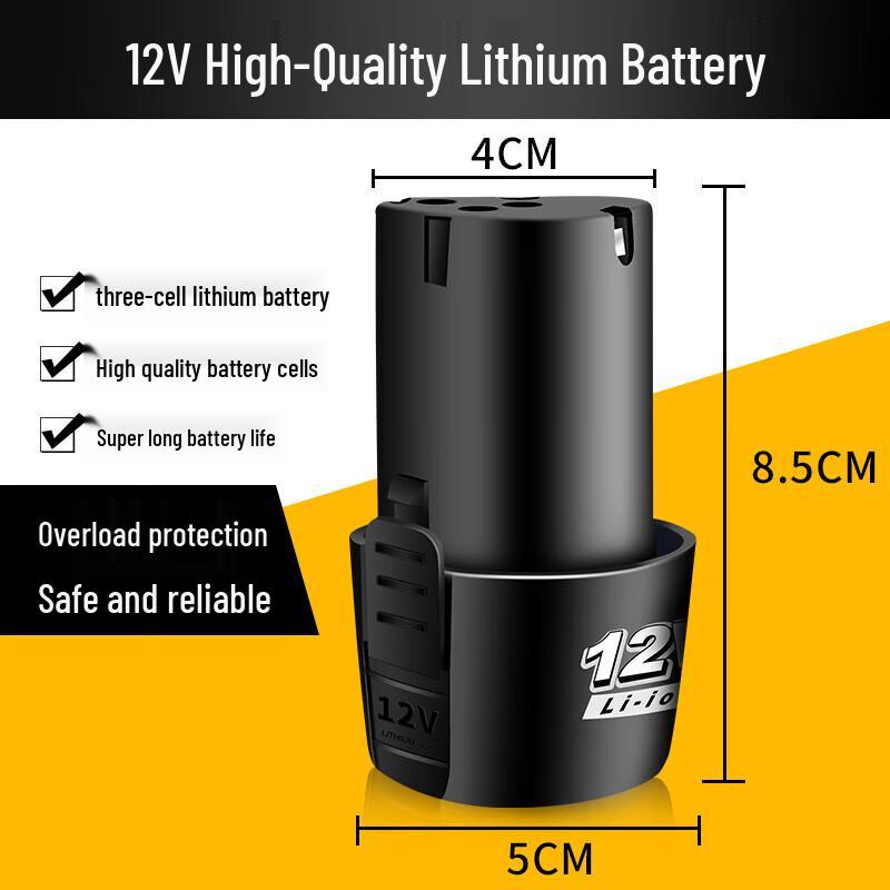 Беспроводная дрель Lingyang 12В, литий-ионный аккумулятор, штепсель CN (адаптер в комплекте)