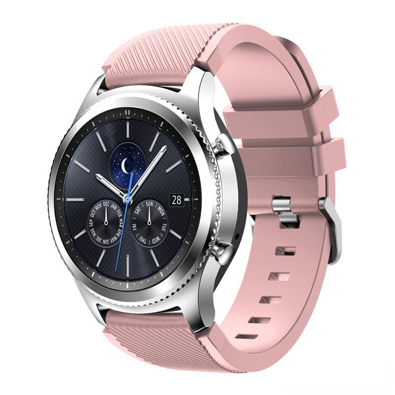 Classic 22mm Silicone Strap For Samsung Galaxy Watch 3 45mm/Huawei Watch 3/GT2 Soft Sport Bracelet Wristband For Amazfit GTR 47mm Correa