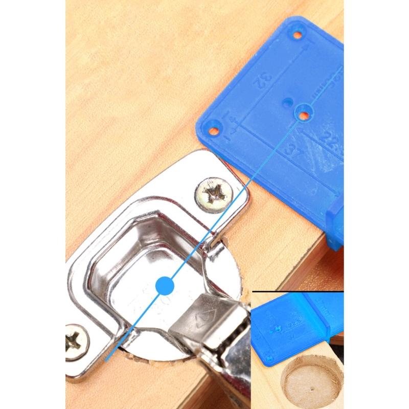 Adjustable Depth Door Hinge Drilling Positionin Jigs Hole Template Suitable for DIYer Enthusiasts Professional Carpentry