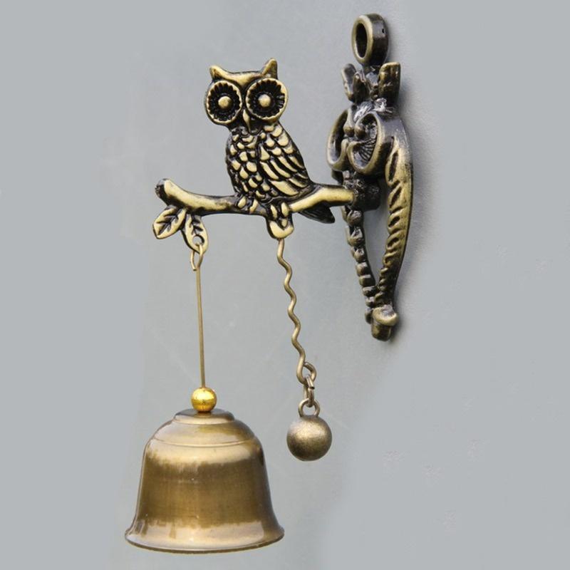 Vintage metalowy dzwonek drzwi sklepikarz powodzenia kołatka Windchime magnetyczny ozdoba do powieszenia na ścianie do pokoju ogród sklep przednie wejście prezent