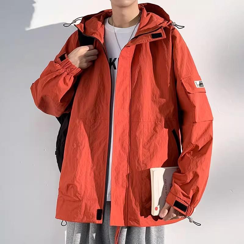 

Мужские пальто Весной и Осенью Универсальные Свободные Толстяк Плюс Толстый Плюс Большой Повседневные С капюшоном Рабочая одежда 6XL