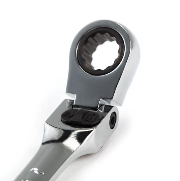 SATA Genuine Two-in-One Flexible Locking Head Wrench, 8-25mm (46801-46817)
