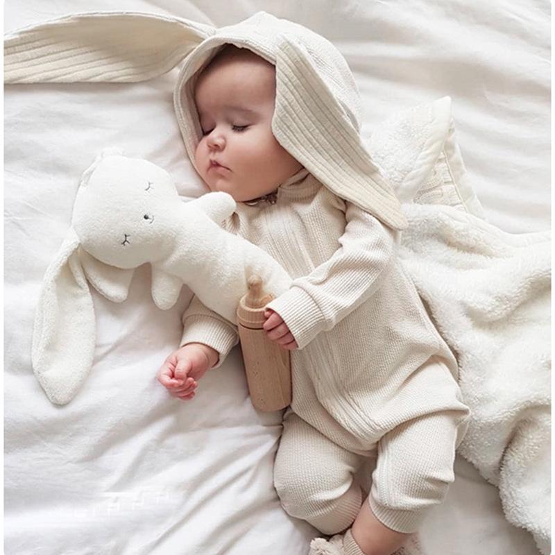 Innovative Baby & Toddler Hooded Rabbit Onesie with Ears - Zipper Romper