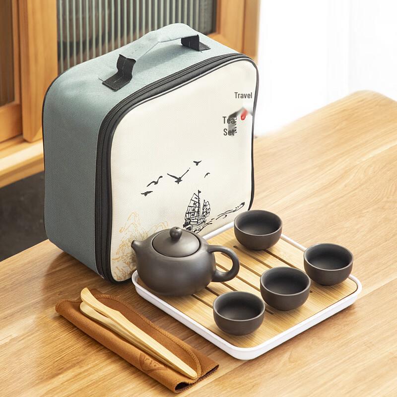 Shengjia Portable Ceramic Travel Tea Set