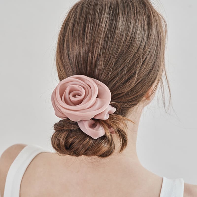 ELLEHAIR Lovely Rose Hair Scrunchie ELSC012