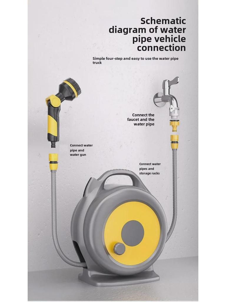 Multifunctional Garden Hose with Water Gun - Perfect for Watering, Car Washing, and More