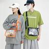 Jelly Bag Square PVC Transparent Chest Bag Fashion Travel Waterproof Fanny Pack Portable Simple Clear Crossbody Bag Outdoor
