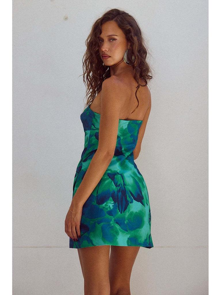 Robe Bodycon Florale Décolleté Bardot Été 2025 pour Femmes
