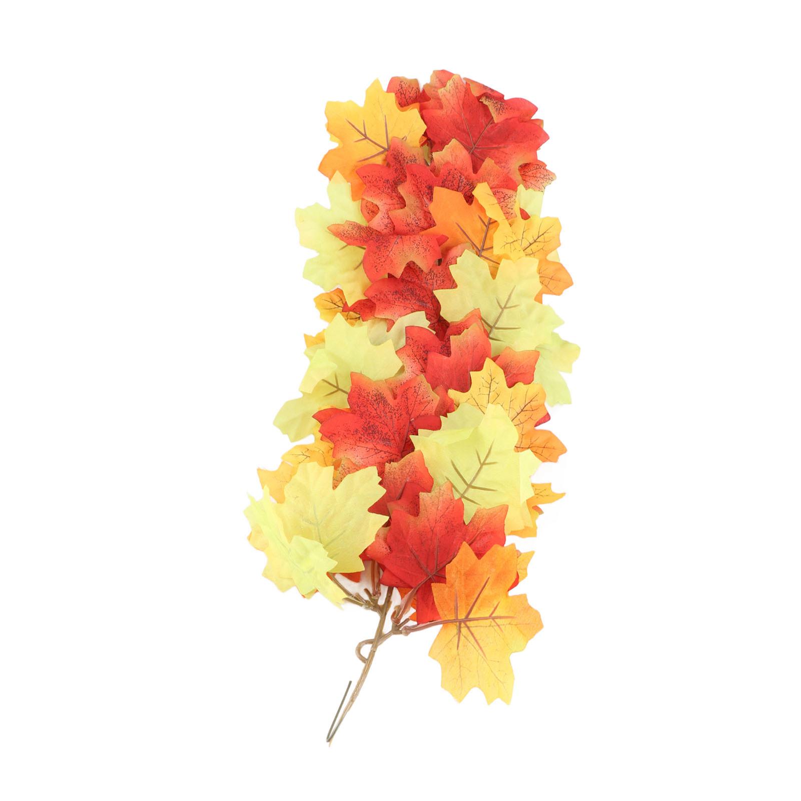 

Artificial Maple Leaf Hanging Decoration Simulation Wall Hanging Fall Leaves Decor for Home Front