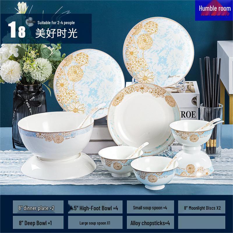 Qianxing Beautiful Time Ceramic Dinnerware Set