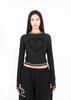 Mainingkeollegteo Heart Long Sleeve Top, Black