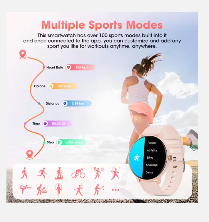 Karchilor 2025Women'S Smartwatch Bluetooth Call 1.39 Touch Screen Smart Watches for Men Health MonitoringIp67Waterproof Fitness